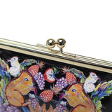 ツモリチサト 小銭入れ コインケース レディース ブランド がま口 かわいい tsumori chisato CARRY 財布 可愛い 大きめ ポーチ プリント 刺繍 エナメルレザー 羊革 本革 日本製 tcアニマル がま口小銭入れ 57935