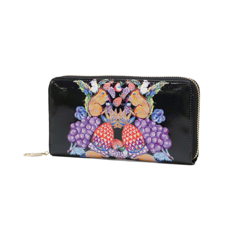 ツモリチサト 長財布 レディース 本革 tsumori chisato CARRY 財布 大容量 ブランド ラウンドファスナー 可愛い 女性 おしゃれ プリント 刺繍 エナメルレザー 羊革 日本製 tcアニマル ラウンド長財布 57937