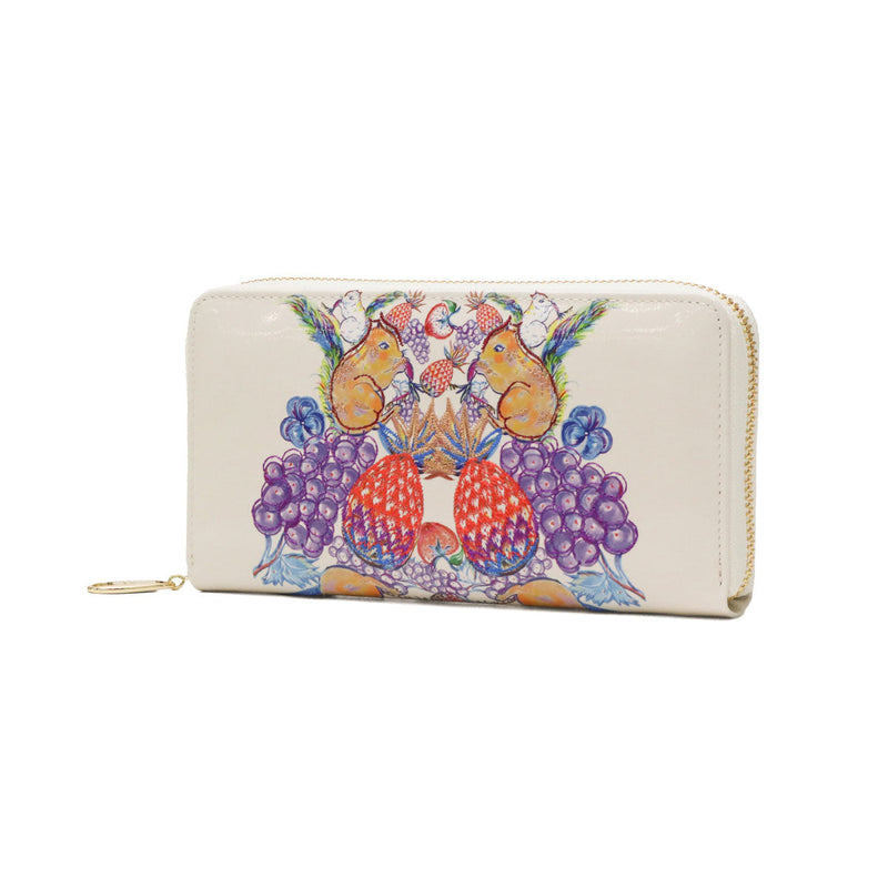 ツモリチサト 長財布 レディース 本革 tsumori chisato CARRY 財布 大容量 ブランド ラウンドファスナー 可愛い 女性 おしゃれ プリント 刺繍 エナメルレザー 羊革 日本製 tcアニマル ラウンド長財布 57937