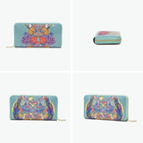 ツモリチサト 長財布 レディース 本革 tsumori chisato CARRY 財布 大容量 ブランド ラウンドファスナー 可愛い 女性 おしゃれ プリント 刺繍 エナメルレザー 羊革 日本製 tcアニマル ラウンド長財布 57937