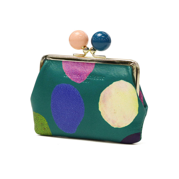 ツモリチサト 小銭入れ コインケース レディース ブランド がま口 本革 tsumori chisato CARRY 財布 かわいい 小銭 牛革 水玉 ドット カラフル コンパクト 日本製 カラフルズームドット がま口小銭入れ 57950