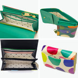 ツモリチサト 二つ折り財布 レディース ブランド 本革 tsumori chisato CARRY 財布 かわいい 大人 二つ折 カード入れ 小銭入れ 牛革 水玉 ドット カラフル 日本製 カラフルズームドット 折り財布 57951