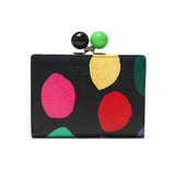 ツモリチサト 二つ折り財布 がま口 レディース ブランド 本革 tsumori chisato CARRY 財布 かわいい 大人 二つ折 カード入れ 小銭入れ 牛革 水玉 ドット カラフル 日本製 カラフルズームドット がま口財布 57952