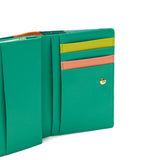 ツモリチサト 二つ折り財布 がま口 レディース ブランド 本革 tsumori chisato CARRY 財布 かわいい 大人 二つ折 カード入れ 小銭入れ 牛革 水玉 ドット カラフル 日本製 カラフルズームドット がま口財布 57952