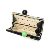 ツモリチサト 二つ折り財布 がま口 レディース ブランド 本革 tsumori chisato CARRY 財布 かわいい 大人 二つ折 カード入れ 小銭入れ 牛革 水玉 ドット カラフル 日本製 カラフルズームドット がま口財布 57952