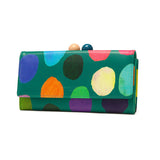 ツモリチサト 長財布 がま口 レディース ブランド 本革 tsumori chisato CARRY 財布 かわいい 大人 カード入れ 小銭入れ かぶせ 牛革 水玉 ドット カラフル 日本製 カラフルズームドット がま口長財布 57953