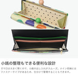 ツモリチサト 長財布 がま口 レディース ブランド 本革 tsumori chisato CARRY 財布 かわいい 大人 カード入れ 小銭入れ かぶせ 牛革 水玉 ドット カラフル 日本製 カラフルズームドット がま口長財布 57953