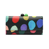 ツモリチサト 長財布 がま口 レディース ブランド 本革 tsumori chisato CARRY 財布 かわいい 大人 カード入れ 小銭入れ かぶせ 牛革 水玉 ドット カラフル 日本製 カラフルズームドット がま口長財布 57953