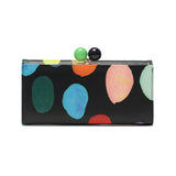 ツモリチサト 長財布 がま口 レディース ブランド 本革 tsumori chisato CARRY 財布 かわいい 大人 カード入れ 小銭入れ かぶせ 牛革 水玉 ドット カラフル 日本製 カラフルズームドット がま口長財布 57953