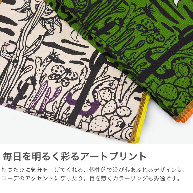 ツモリチサト トートバッグ レディース 布 A4 tsumori chisato CARRY バッグ 軽量 ブランド スクエア おしゃれ かわいい ロゴ トートバッグL トート プリント イラスト 柄 日本製 サボテンと太陽 50786