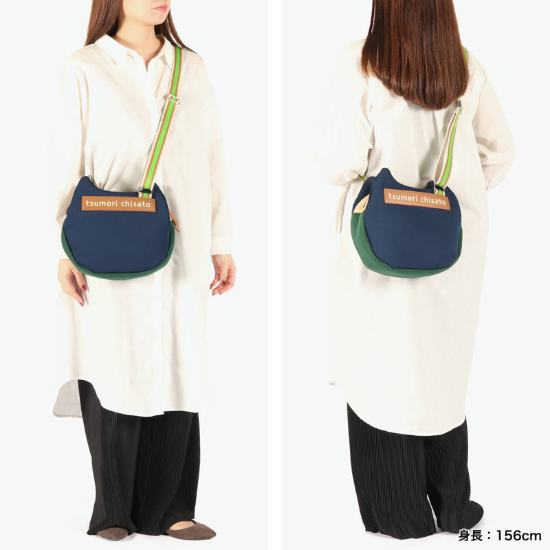 ツモリチサト ショルダーバッグ レディース ブランド 軽量 軽い tsumori chisato CARRY バッグ 猫 斜めがけ 斜めがけバッグ 大人 小さめ ファスナー おしゃれ 可愛い 女性 ネコかおウレタン 50795