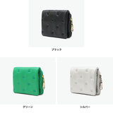 ツモリチサト 二つ折り財布 レディース 財布 小さめ tsumori chisato CARRY ブランド 女性 おしゃれ かわいい ミニ財布 コンパクト 折り財布 二つ折り 猫 ハート 刺繍 ラム革 本革 レザー 日本製 ぷちネコ 57885