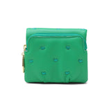 ツモリチサト 二つ折り財布 レディース 財布 小さめ tsumori chisato CARRY ブランド 女性 おしゃれ かわいい ミニ財布 コンパクト 折り財布 二つ折り 猫 ハート 刺繍 ラム革 本革 レザー 日本製 ぷちネコ 57885