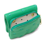 ツモリチサト 二つ折り財布 レディース 財布 小さめ tsumori chisato CARRY ブランド 女性 おしゃれ かわいい ミニ財布 コンパクト 折り財布 二つ折り 猫 ハート 刺繍 ラム革 本革 レザー 日本製 ぷちネコ 57885