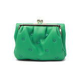 ツモリチサト 二つ折り財布 レディース 財布 がま口 tsumori chisato CARRY ブランド 女性 おしゃれ かわいい ミドルウォレット コンパクト 折り財布 二つ折り 猫 ハート 刺繍 ラム革 本革 日本製 ぷちネコ 57886