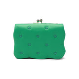 ツモリチサト 二つ折り財布 レディース 財布 がま口 tsumori chisato CARRY ブランド 女性 おしゃれ かわいい ミドルウォレット コンパクト 折り財布 二つ折り 猫 ハート 刺繍 ラム革 本革 日本製 ぷちネコ 57886
