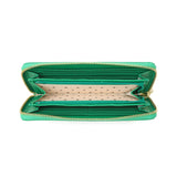 ツモリチサト 長財布 レディース 財布 ラウンドファスナー tsumori chisato CARRY ブランド 女性 おしゃれ かわいい ロングウォレット 大容量 小銭入れ カード 猫 ハート 刺繍 ラム革 本革 日本製 ぷちネコ 57887