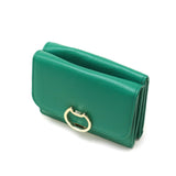 ツモリチサト 三つ折り財布 レディース 革 かわいい ブランド tsumori chisato CARRY 財布 黒 三つ折り レザー 本革 コンパクト 猫 小さめ 小銭入れ カード ネコおこし 折財布 57826