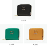 ツモリチサト 二つ折り財布 レディース 札 小銭 ファスナー tsumori chisato CARRY 財布 ブランド 本革 かわいい コンパクト 二つ折り ラウンドファスナー 折り財布 革 レザー 猫 ネコおこし 57828