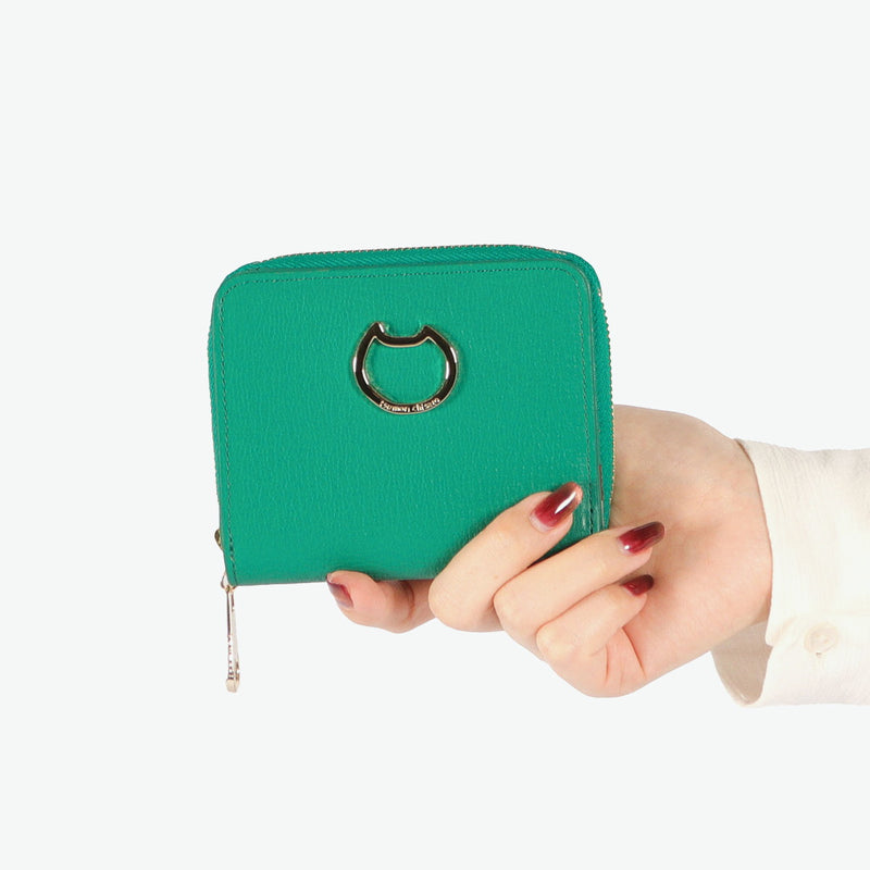 ツモリチサト 二つ折り財布 レディース 札 小銭 ファスナー tsumori chisato CARRY 財布 ブランド 本革 かわいい コンパクト 二つ折り ラウンドファスナー 折り財布 革 レザー 猫 ネコおこし 57828