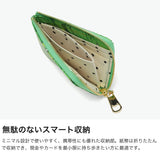 ツモリチサト 財布 レディース コンパクト tsumori chisato CARRY ブランド ミニ財布 本革 革 大人 薄い かわいい 小銭入れ カード 牛革 日本製 L字ファスナー 葉っぱ L字折財布 56000