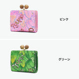 ツモリチサト 二つ折り財布 レディース ブランド tsumori chisato CARRY 財布 がま口 本革 革 大人 かわいい 二つ折 カード入れ 小銭入れ 牛革 葉っぱ がま口折財布 56001