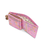 ツモリチサト 二つ折り財布 レディース ブランド tsumori chisato CARRY 財布 がま口 本革 革 大人 かわいい 二つ折 カード入れ 小銭入れ 牛革 葉っぱ がま口折財布 56001