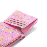 ツモリチサト 二つ折り財布 レディース ブランド tsumori chisato CARRY 財布 がま口 本革 革 大人 かわいい 二つ折 カード入れ 小銭入れ 牛革 葉っぱ がま口折財布 56001