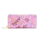 ツモリチサト 長財布 レディース tsumori chisato CARRY 財布 ラウンドファスナー 大容量 革 本革 ブランド 大人 かわいい 女性 おしゃれ プリント 刺繍 小銭入れあり 葉っぱ ラウンド長財布 56002