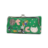 ツモリチサト 財布 長財布 レディース ブランド tsumori chisato CARRY がま口長財布 がま口 がまぐち かわいい 女性 おしゃれ 本革 レザー 猫 ねこ 日本製 贈り物 小銭入れあり tcパッチワーク 57967