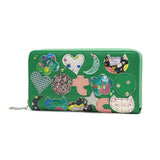 ツモリチサト 財布 長財布 レディース ブランド tsumori chisato CARRY かわいい ラウンド ラウンドファスナー 女性 おしゃれ 本革 レザー 猫 ねこ 日本製 小銭入れあり tcパッチワーク ラウンド長財布 57968