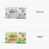 ツモリチサト 財布 長財布 レディース ブランド tsumori chisato CARRY かわいい ラウンドファスナー ラウンド 女性 おしゃれ 本革 レザー 日本製 小銭入れあり 花柄 Together ラウンド長財布 57977