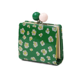 ツモリチサト 二つ折り財布 レディース ブランド tsumori chisato CARRY 財布 がま口 本革 革 大人 かわいい 二つ折 小銭入れ ミニ財布 牛革 日本製 エナメル グリッターフラワー がま口ミニ財布 57856