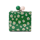 ツモリチサト 二つ折り財布 レディース ブランド tsumori chisato CARRY 財布 がま口 本革 革 大人 かわいい 二つ折 小銭入れ ミニ財布 牛革 日本製 エナメル グリッターフラワー がま口ミニ財布 57856