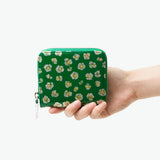 ツモリチサト 二つ折り財布 レディース ブランド tsumori chisato CARRY 財布 本革 革 大人 かわいい 二つ折 小銭入れ コンパクト 牛革 日本製 ファスナー エナメル グリッターフラワー ラウンド折財布 57858