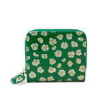 ツモリチサト 二つ折り財布 レディース ブランド tsumori chisato CARRY 財布 本革 革 大人 かわいい 二つ折 小銭入れ コンパクト 牛革 日本製 ファスナー エナメル グリッターフラワー ラウンド折財布 57858