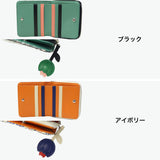 ツモリチサト 二つ折り財布 レディース ブランド tsumori chisato CARRY 財布 本革 レザー かわいい 折財布 小銭入れあり コンパクト 豚革 日本製 ファスナー 花柄 おしゃれ フランソワーズ ラウンド折財布 56010