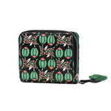 ツモリチサト 二つ折り財布 レディース ブランド tsumori chisato CARRY 財布 本革 レザー かわいい 折財布 小銭入れあり コンパクト 豚革 日本製 ファスナー 花柄 おしゃれ フランソワーズ ラウンド折財布 56010
