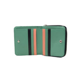 ツモリチサト 二つ折り財布 レディース ブランド tsumori chisato CARRY 財布 本革 レザー かわいい 折財布 小銭入れあり コンパクト 豚革 日本製 ファスナー 花柄 おしゃれ フランソワーズ ラウンド折財布 56010