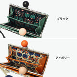 ツモリチサト 二つ折り財布 レディース ブランド tsumori chisato CARRY 財布 本革 レザー かわいい がま口 二つ折 小銭入れあり コンパクト 豚革 日本製 花柄 おしゃれ フランソワーズ がま口折財布 56011
