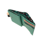 ツモリチサト 二つ折り財布 レディース ブランド tsumori chisato CARRY 財布 本革 レザー かわいい がま口 二つ折 小銭入れあり コンパクト 豚革 日本製 花柄 おしゃれ フランソワーズ がま口折財布 56011