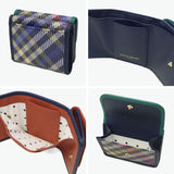 ツモリチサト 三つ折り財布 レディース ブランド tsumori chisato CARRY 財布 本革 レザー かわいい 折財布 三つ折 小銭入れあり 牛革 コンパクト ミニ チェック柄 猫 ネコ おしゃれ tcチェック ミニ財布 56020