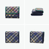 ツモリチサト 三つ折り財布 レディース ブランド tsumori chisato CARRY 財布 本革 レザー かわいい 折財布 三つ折 小銭入れあり 牛革 コンパクト ミニ チェック柄 猫 ネコ おしゃれ tcチェック ミニ財布 56020