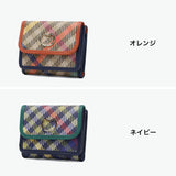 ツモリチサト 三つ折り財布 レディース ブランド tsumori chisato CARRY 財布 本革 レザー かわいい 折財布 三つ折 小銭入れあり 牛革 コンパクト ミニ チェック柄 猫 ネコ おしゃれ tcチェック ミニ財布 56020