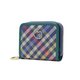 ツモリチサト 二つ折り財布 レディース ブランド tsumori chisato CARRY 財布 本革 レザー かわいい 折財布 二つ折 小銭入れあり 牛革 コンパクト チェック柄 猫 ネコ おしゃれ tcチェック ラウンド折財布 56021
