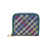 ツモリチサト 二つ折り財布 レディース ブランド tsumori chisato CARRY 財布 本革 レザー かわいい 折財布 二つ折 小銭入れあり 牛革 コンパクト チェック柄 猫 ネコ おしゃれ tcチェック ラウンド折財布 56021