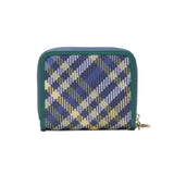 ツモリチサト 二つ折り財布 レディース ブランド tsumori chisato CARRY 財布 本革 レザー かわいい 折財布 二つ折 小銭入れあり 牛革 コンパクト チェック柄 猫 ネコ おしゃれ tcチェック ラウンド折財布 56021