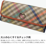 ツモリチサト 長財布 レディース ブランド tsumori chisato CARRY 財布 本革 レザー かわいい かぶせ フラップ ロングウォレット 小銭入れあり 札入れ 牛革 チェック柄 猫 ネコ おしゃれ 大容量 tcチェック 56022