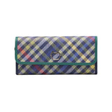 ツモリチサト 長財布 レディース ブランド tsumori chisato CARRY 財布 本革 レザー かわいい かぶせ フラップ ロングウォレット 小銭入れあり 札入れ 牛革 チェック柄 猫 ネコ おしゃれ 大容量 tcチェック 56022