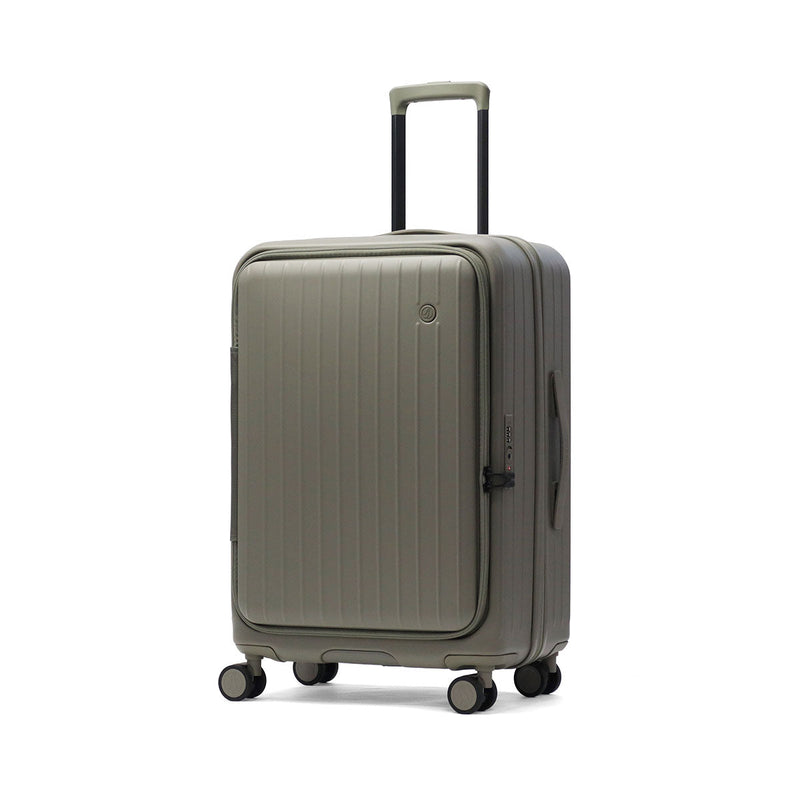 [1 year warranty] Tieral suitcase M size front open brand TIERRAL lightweight large capacity stopper extended expandable 70L 80L 6 nights 7 nights 8 nights travel domestic overseas ultra-lightweight TOMARU 2.0 TTMR2-002